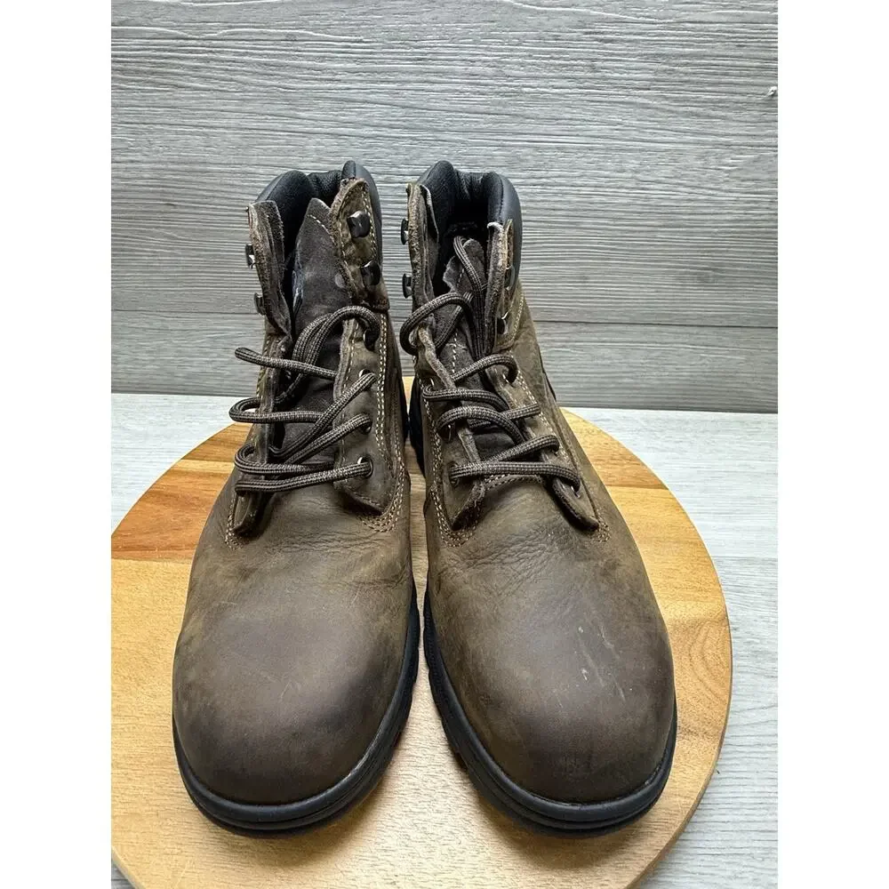 Men's Wolverine Carlsbad Oil Resistant Brown Boot size 9 EW